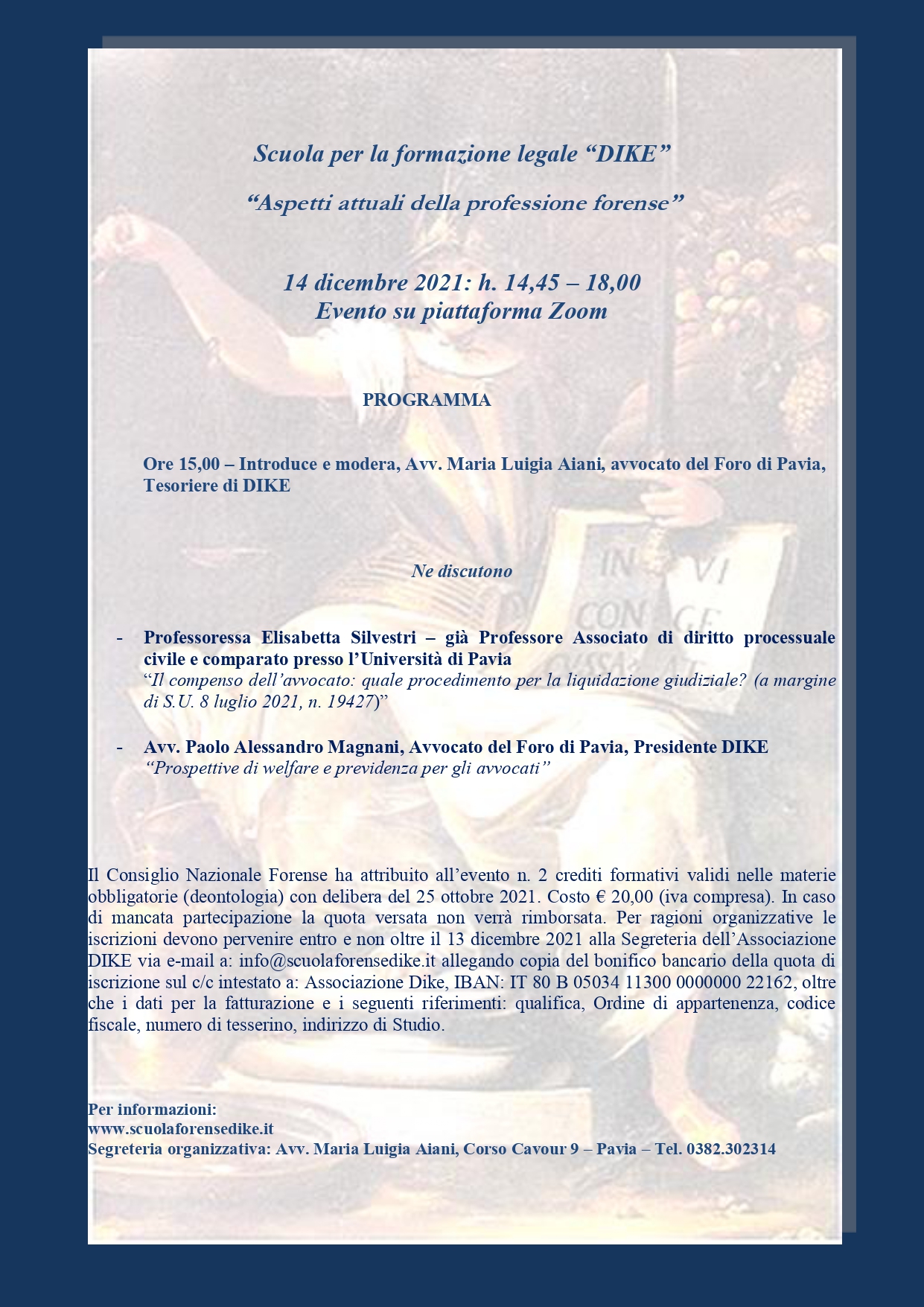 “Aspetti attuali della professione forense”