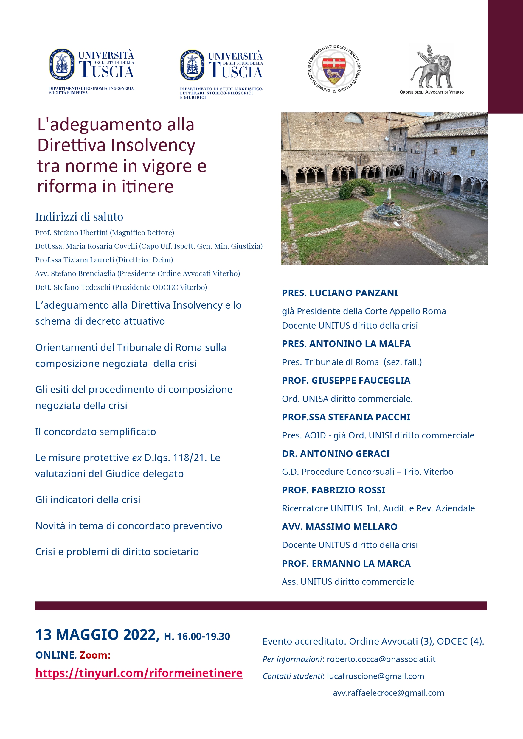 L'adeguamento alla Direttiva Insolvency tra norme in vigore e riforma in itinere