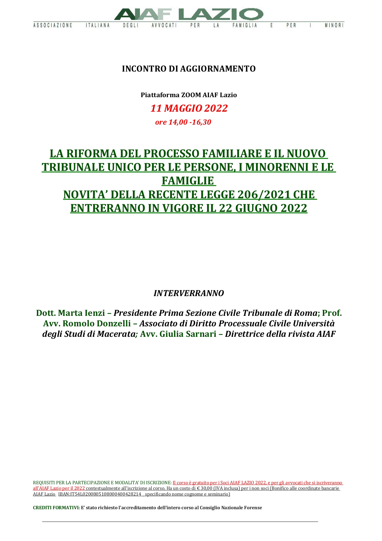A.I.A.F. Lazio | Ordine Avvocati di Viterbo