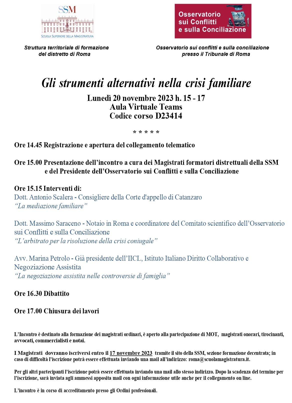 Gli strumenti alternativi nella crisi familiare